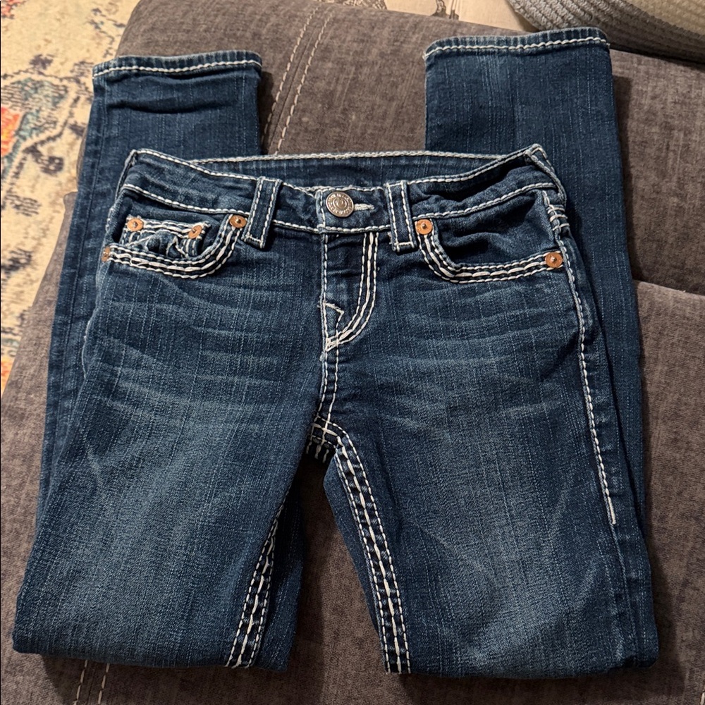 True Religion Girls Skinny Boot Jeans Sz 10 - Picture 4 of 11